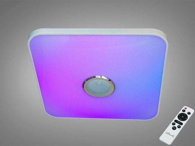 Стельова люстра LED біла 80 Вт RGB Bluetooth TUYA, TUYA додаток