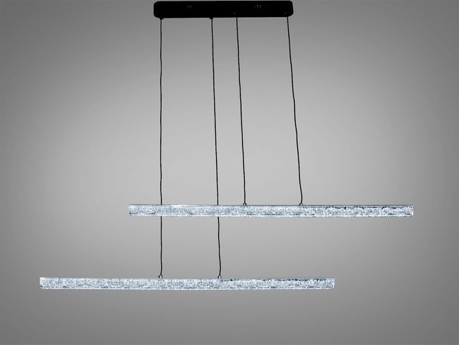 Підвісна LED люстра Diasha чорна 58 Вт 10 м&sup2;