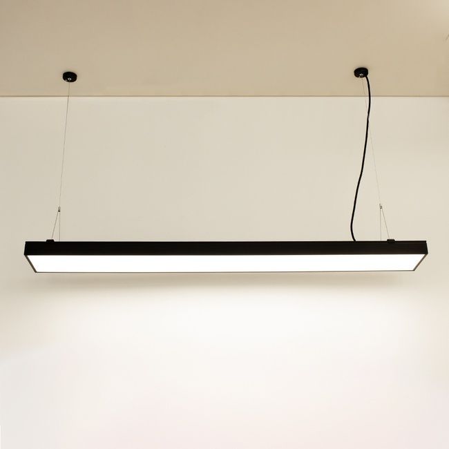 Підвісний світлодіодний світильник SOLO 100W ON/OFF 1180x150x41-BLACK-230-IP20