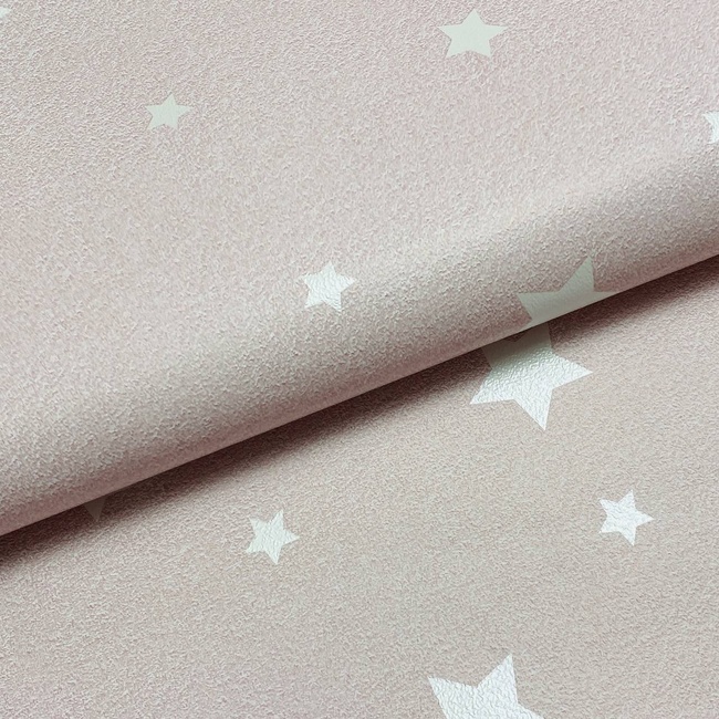 Шпалери паперові Рожеві Шарм зірки 0,53м х 10,05м (178-05)