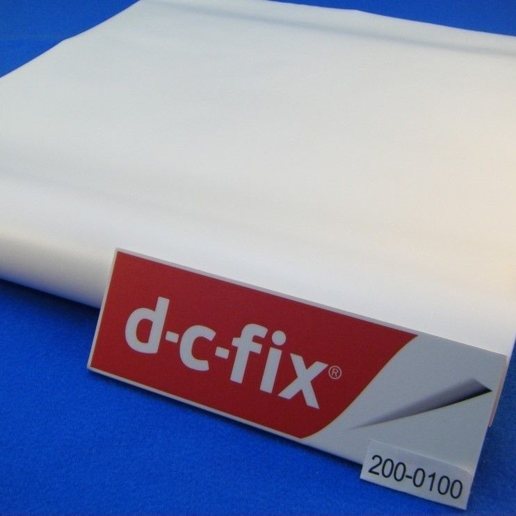 Самоклейка декоративная D-C-Fix Однотонная белый матовый 0,45 х 1м (200-0100), ограниченное количество, Белый, Белый