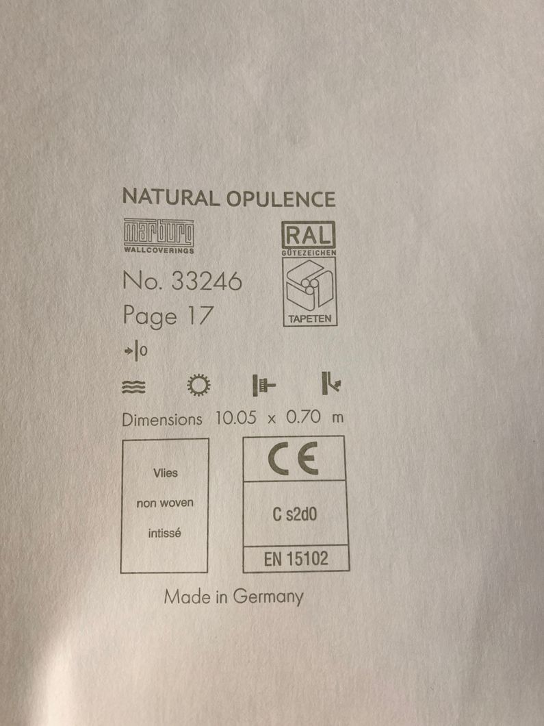 Обои виниловые на флизелиновой основе Marburg Natural Opulence белый 0,70 х 10,05м (33246)