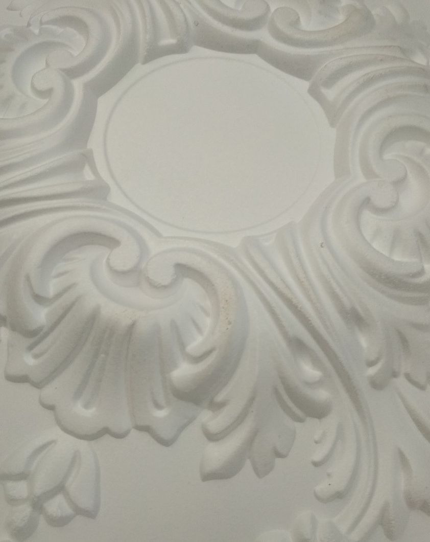Розетка потолочная круглая диаметр 46 см (200-460/3), Белый, Белый