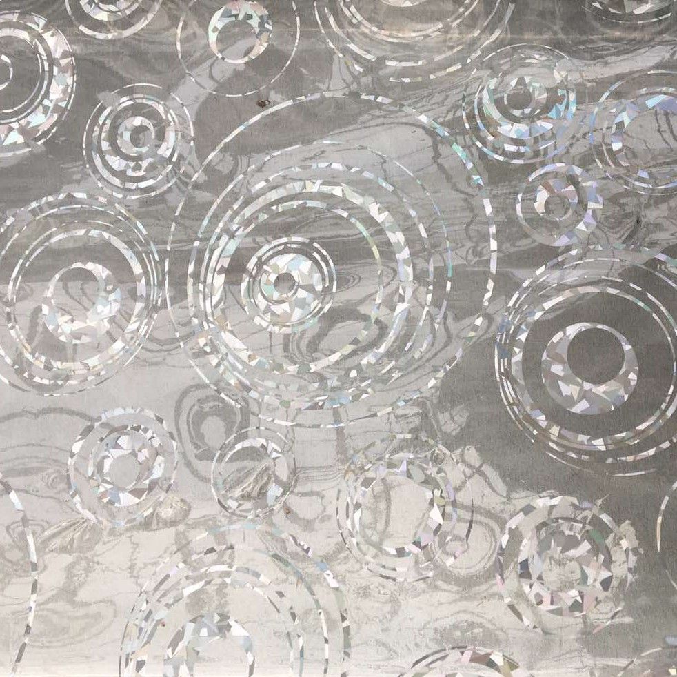 Клеенка на стол силиконовая мягкое стекло без основы двухсторонняя круги прозрачный 0,8 х 1м (100-175), Прозрачный, Прозрачный