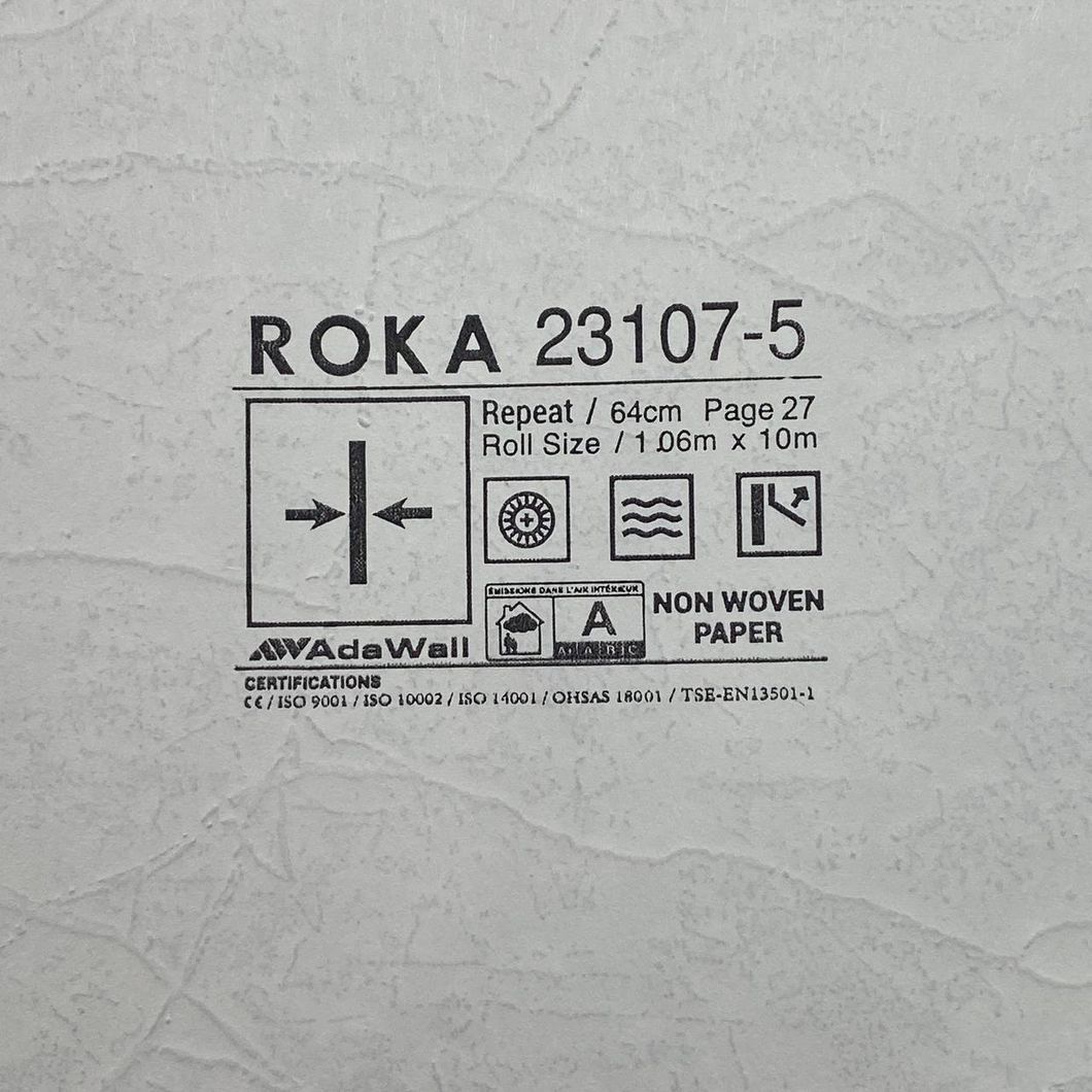 Шпалери вінілові на флізеліновій основі чорний Roka AdaWall 1,06 х 10м (23107-5)