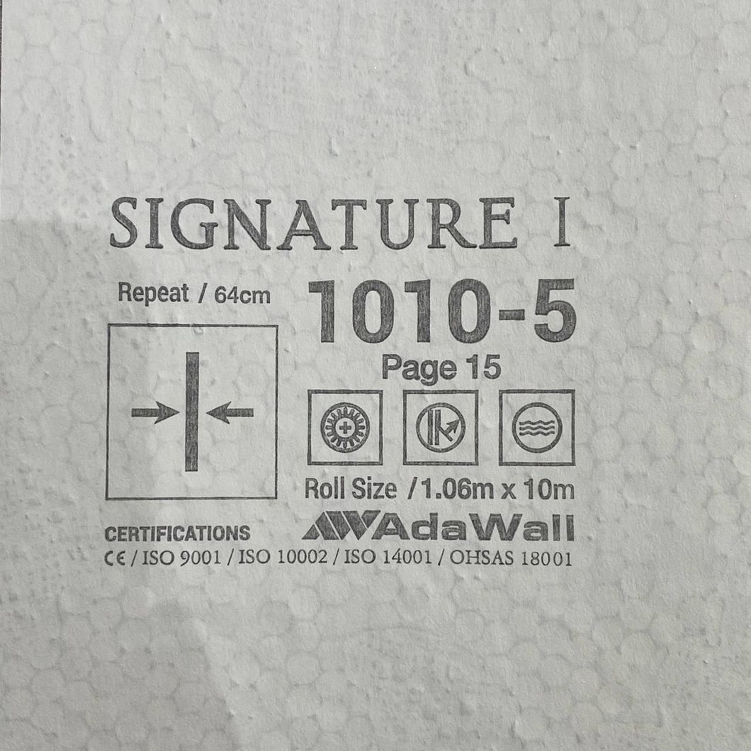 Шпалери вінілові на флізеліновій основі AdaWall Signature сірий 1,06 х 10,05м (1010-5)