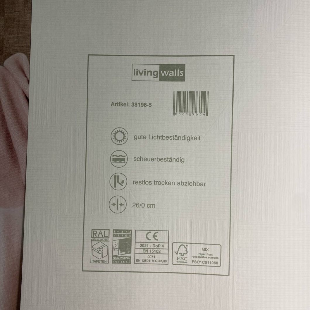 Обои виниловые на флизелиновой основе бежевые AS Creation Titanium 3 0,53 х 10,05м (38196-5)