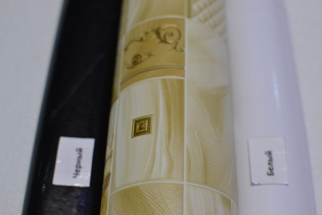 Обои виниловые на бумажной основе супер мойка Славянские обои B49,4 Бонжур желтый 0,53 х 10,05м (5651 - 05)