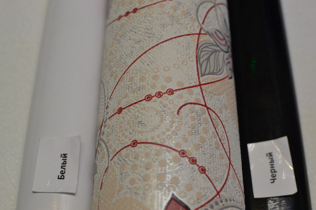 Шпалери вінілові на паперовій основі Слов'янські шпалери Comfort B53,4 Газон червоний 0,53 х 10,05м (5648 - 13)