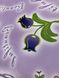 Клейонка на стіл ПВХ на нетканій основі Квіти букет бузковий 1,4 х 1м (100-230), Фіолетовий, Бузковий