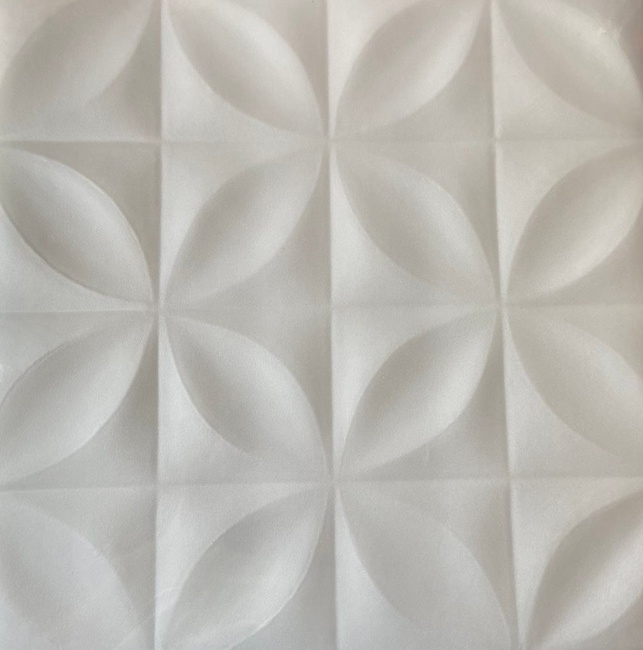 Плитка потолочна з пенополістеролу білий 50x50 8шт/уп (1020), Білий, Білий