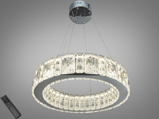 Підвісна люстра Diasha золото кришталь 68Вт LED