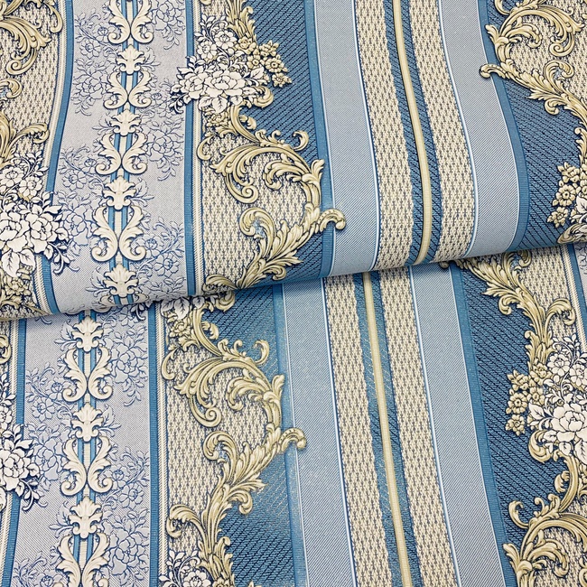 Шпалери вінілові на паперовій основі Слов'янські шпалери Comfort B39 Дейзі синій 1,06 х 10,05м (5613-03)