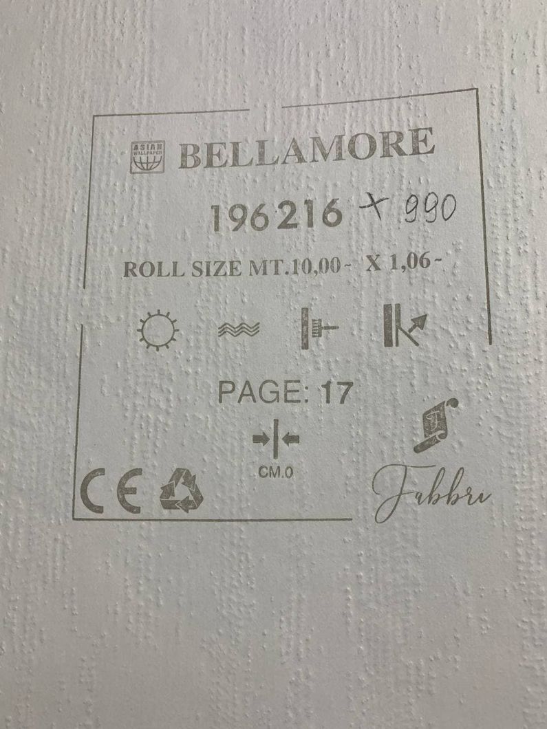 Обои виниловые на флизелиновой основе Wiganford Bellamore серый 1,06 х 10,05м (196216)