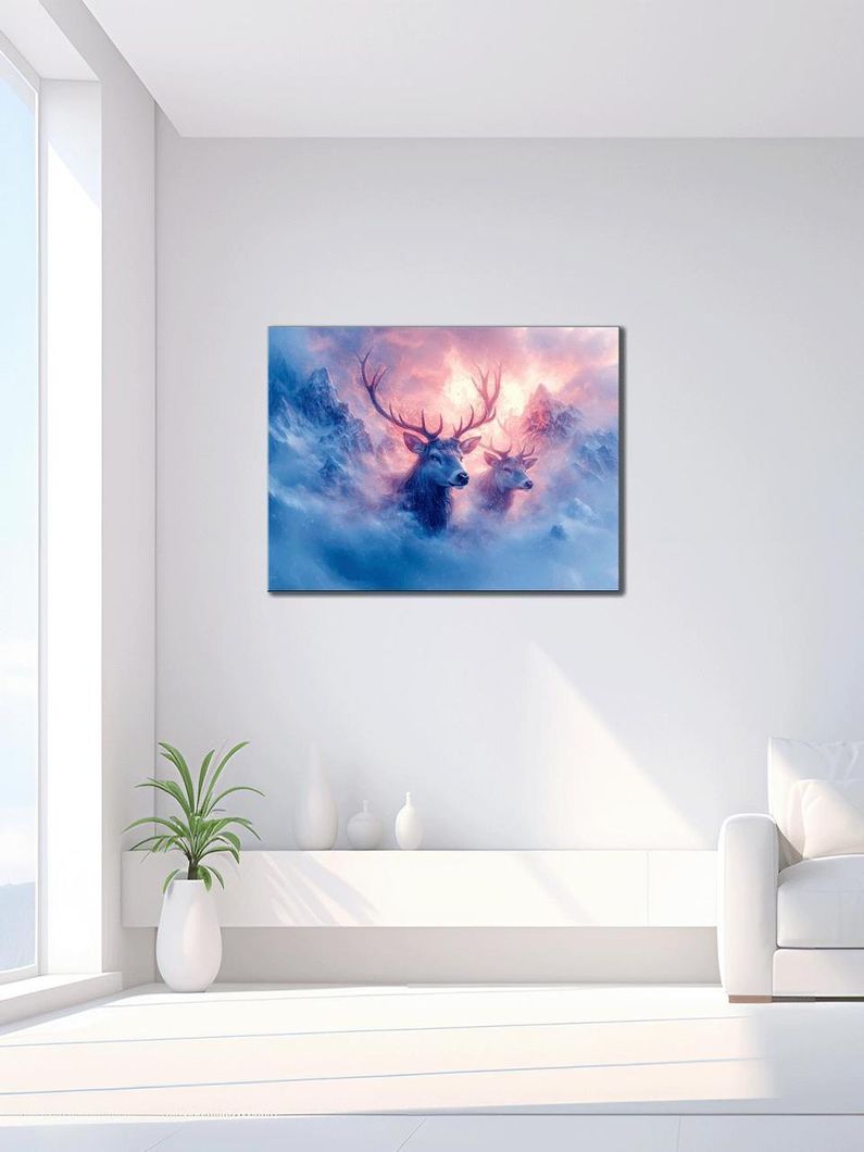 Картина на холсте МАKO " Олени на рассвете" 50x70 см MK10626_5070