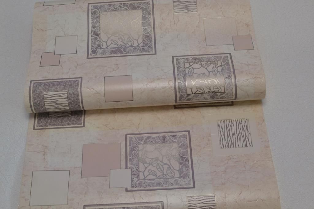 Обои виниловые на бумажной основе супер мойка Эксклюзив бежевый 0,53 х 10,05м (882-09),