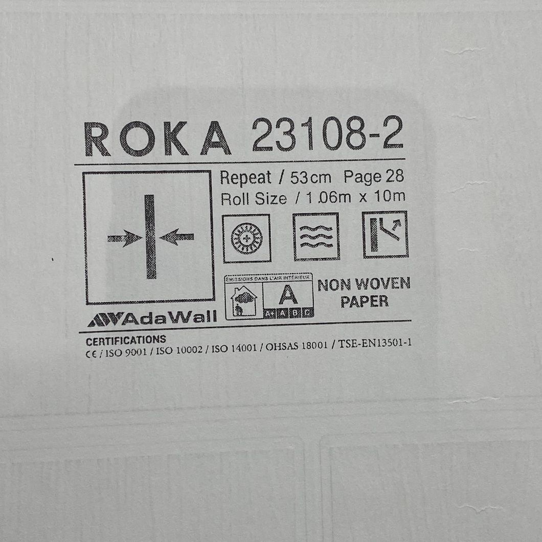 Обои виниловые на флизелиновой основе бежевый Roka AdaWall 1,06 х 10м (23108-2)