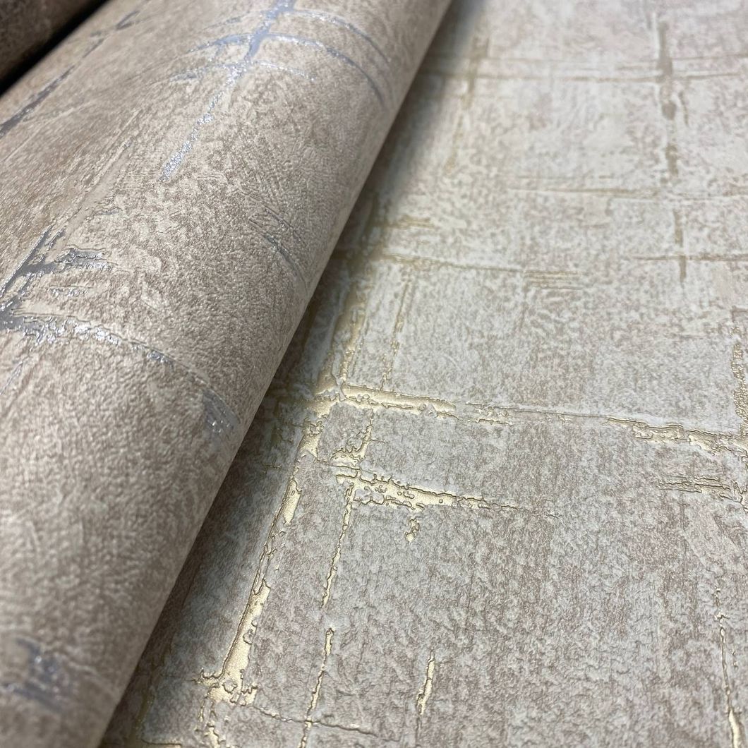 Шпалери вінілові на флізеліновій основі сіро-бежевий AdaWall Seven 1,06 х 10,05м (7813-1)