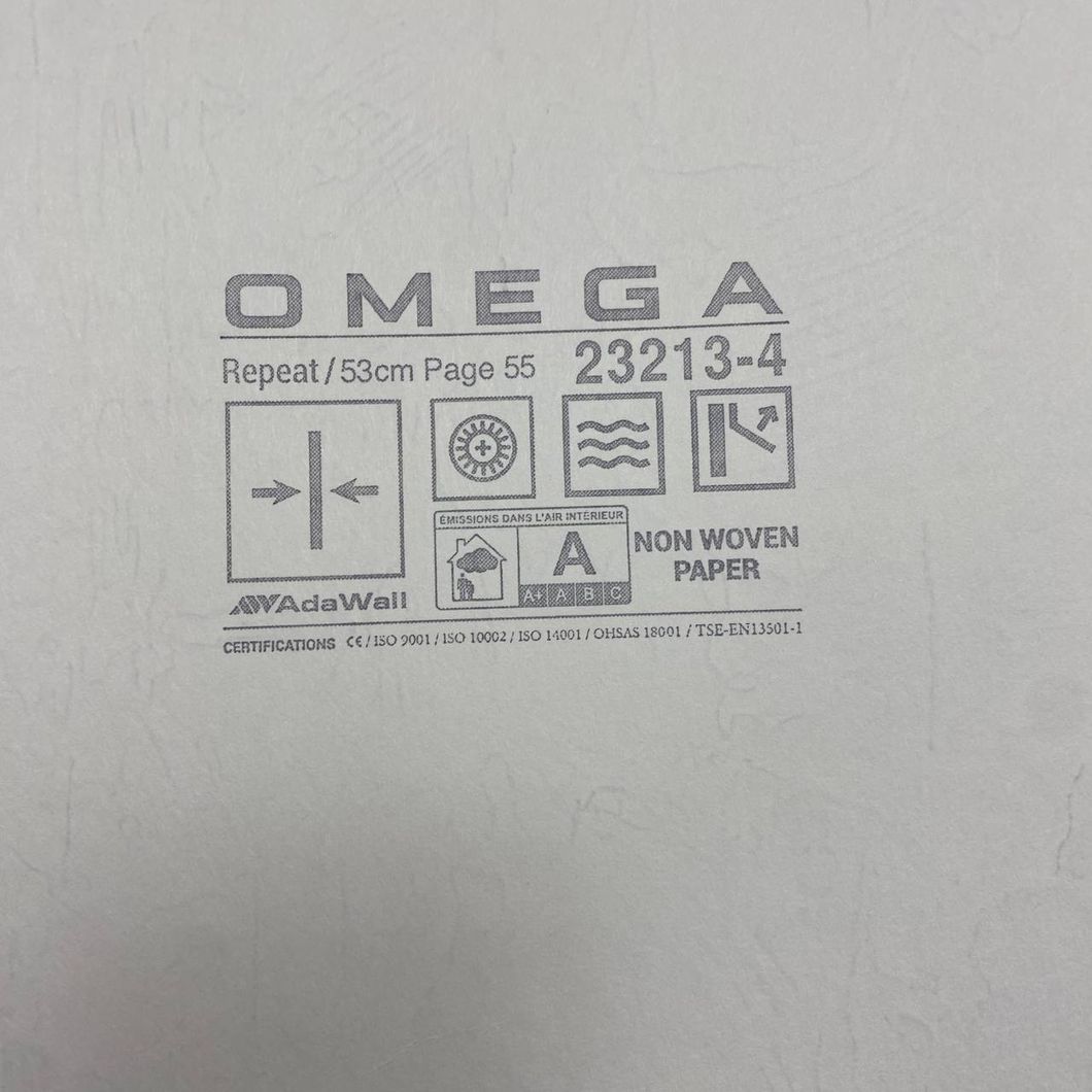Обои виниловые на флизелиновой основе OMEGA AdaWall тёмно-серый 1,06 х 10,05м (23213-4)