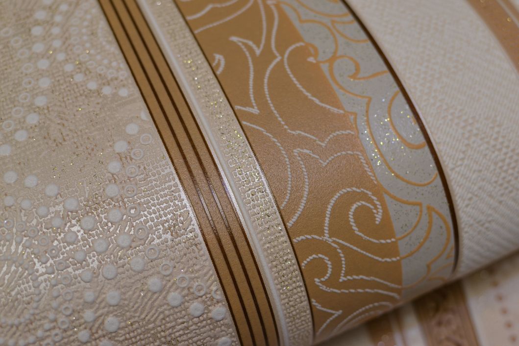Шпалери вінілові на паперовій основі Слов'янські шпалери Comfort B53,4 Газон 2 коричневий 0,53 х 10,05м (5649 - 01)
