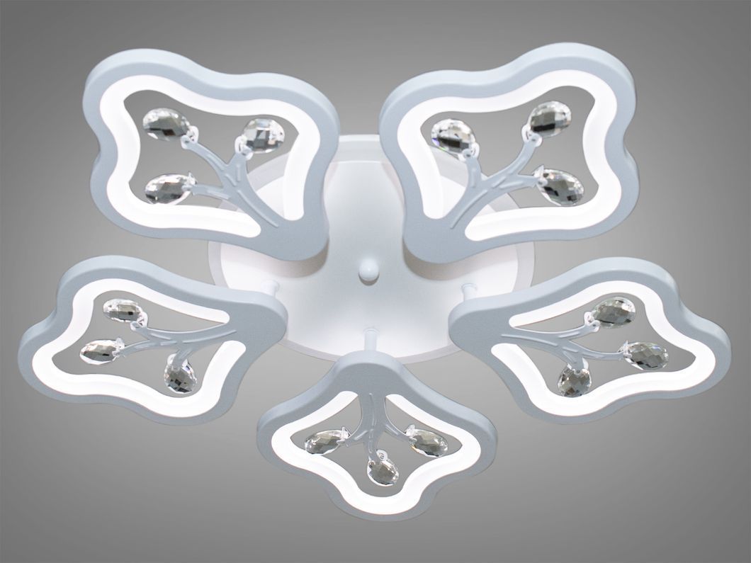 Потолочная LED-люстра с диммером и подсветкой, 95W