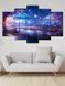 Модульная картина MAKO " Місто під покровом сакури" 80x125 см MK50520