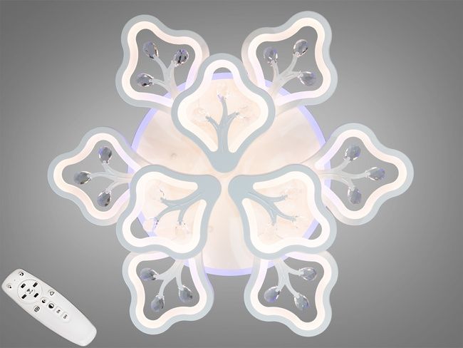 Стельова LED-люстра з диммером і кольоровою підсвіткою, 150W