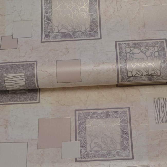 Шпалери вінілові на паперовій основі супер мийка Ексклюзив бежевий 0,53 х 10,05м (882-09),