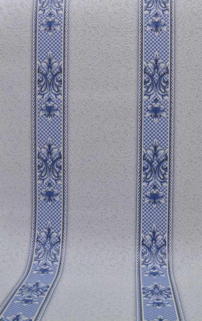 Обои виниловые на флизелиновой основе Vinil ВКП Фабрицио синий 0,53 х 10,05м (6-1084)