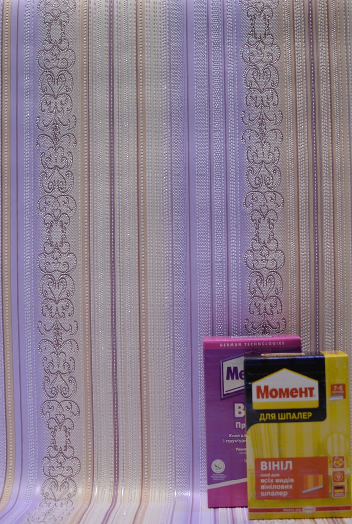 Обои акриловые на бумажной основе Славянские обои B77,4 Ларец 2 фиолетовый 0,53 х 10,05м (6507 - 05)
