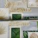 Вінілові шпалери на паперовій основі супер-мийка сірий фон зелене листя Слов'янські шпалери Expromt В49,4 0,53 х 10,05м (5839-03)
