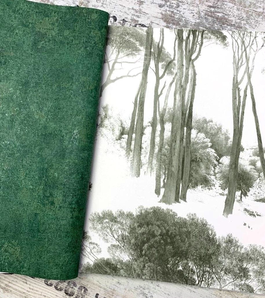 Шпалери вінілові на флізеліновій основі AS Creation History Of Art зелений 0,53 х 10,05м (37651-2)