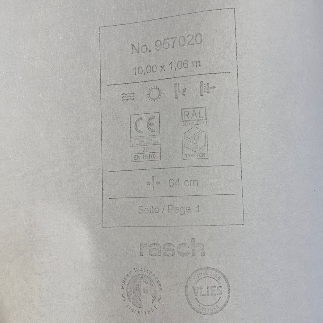 Обои виниловые на флизелиновой основе Rasch Raymond золотистый 1,06 х 10,05м (957020)