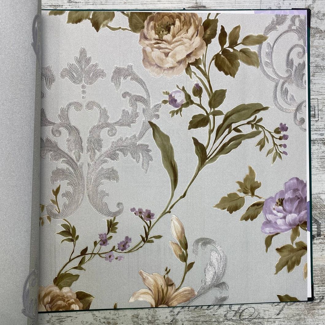 Шпалери вінілові на флізеліновій основі сірий AdaWall Seven 1,06 х 10,05м (7803-3)