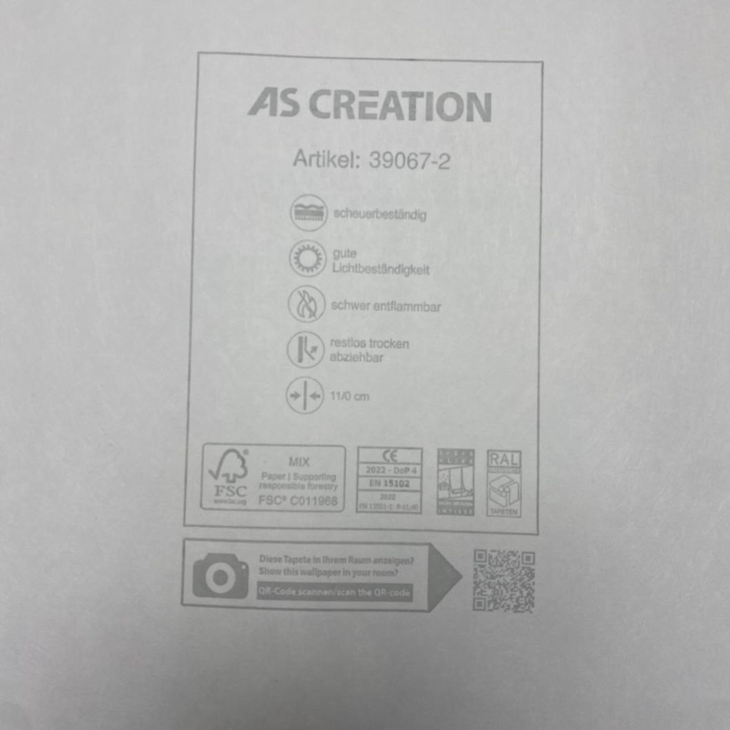 Обои виниловые на флизелиновой основе розовые Maison Charme AS Creation 0,53 х 10,05м (39067-2)