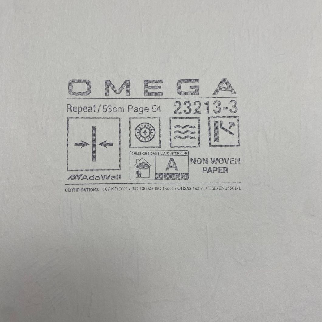 Шпалери вінілові на флізеліновій основі OMEGA AdaWall сірий 1,06 х 10,05м (23213-3)