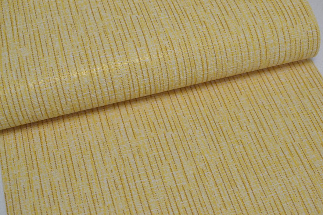 Шпалери вінілові на паперовій основі Слов'янські шпалери Comfort + В40,4 Креп жовтий 0,53 х 15м (5606-05)