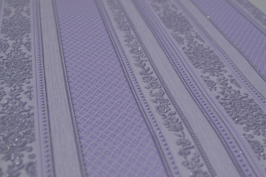 Шпалери акрилові на паперовій основі Слов'янські шпалери Garant В76,4 Флора 2 фіолетовий 0,53 х 10,05м (5227-06)