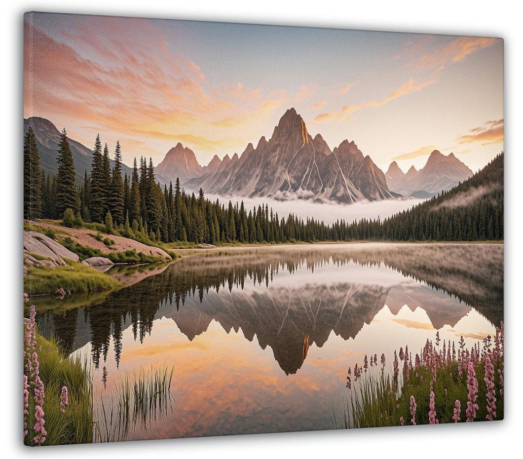 Картина на холсте МАKO "Горное отображение " 50x70 см MK10521_5070