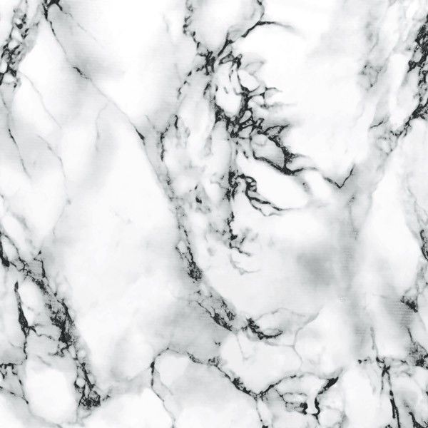 Самоклейка декоративная D-C-Fix Мрамор черно-белый полуглянец 0,9 х 15м (200-5277), Белый, Белый