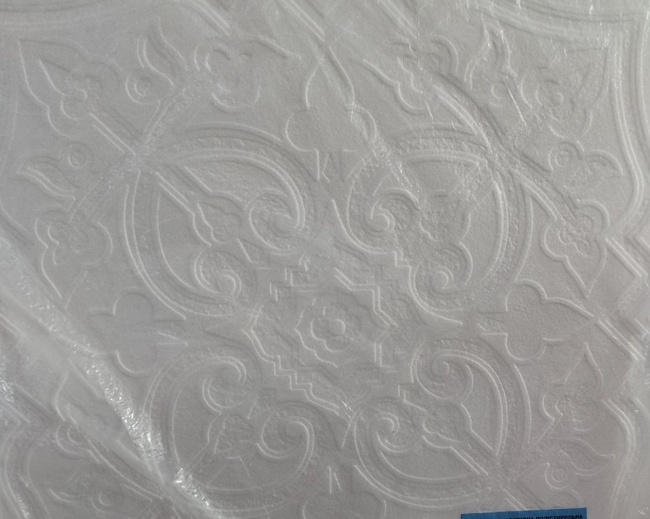 Плитка потолочная из пенополистерола белый 50x50 8 шт/уп (1040), Белый, Белый