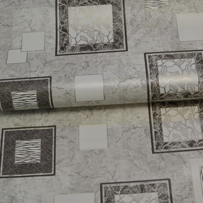 Шпалери вінілові на паперовій основі супер мийка Ексклюзив сірий 0,53 х 10,05м (882-01)