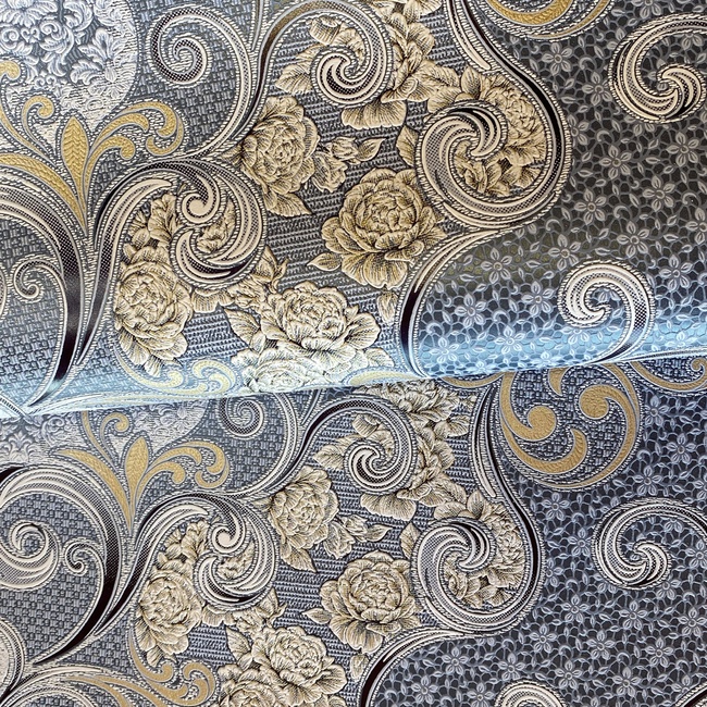 Шпалери вінілові на паперовій основі Слов'янські шпалери Comfort В58,4 Ассоль синій 0,53 х 10,05м (9388-03)