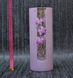 Ваза скло з квітами рожева 32см (212-5), Рожевий, Рожевий