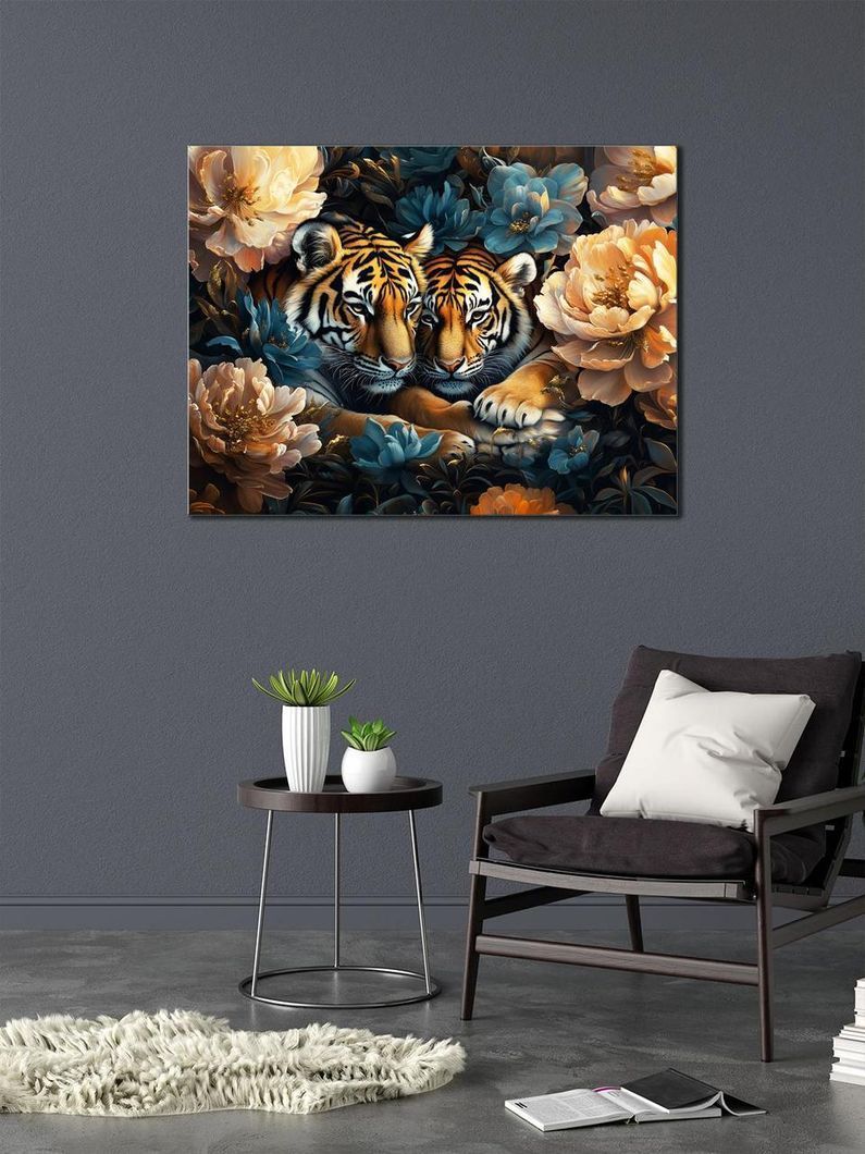 Картина на холсте МАKO " Величественные тигры " 50x70 см MK10576_5070