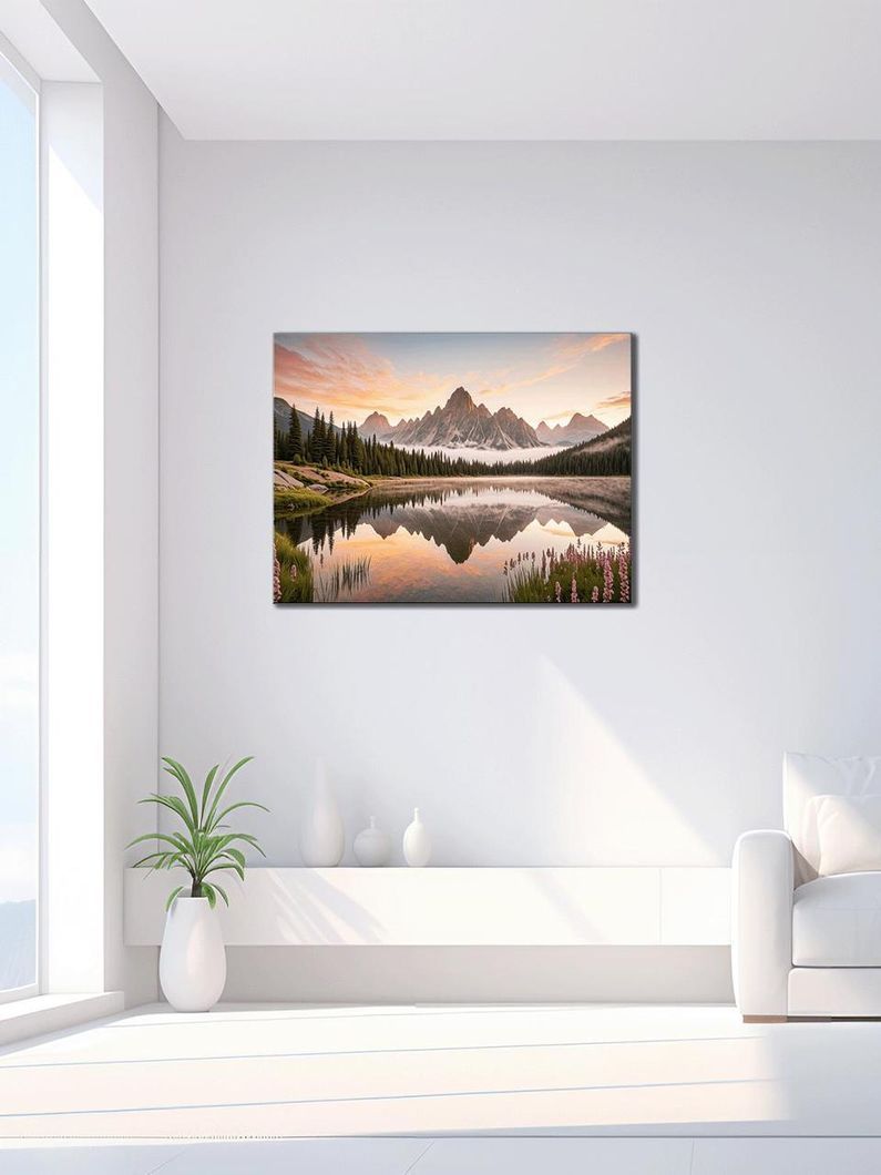 Картина на холсте МАKO "Горное отображение " 50x70 см MK10521_5070