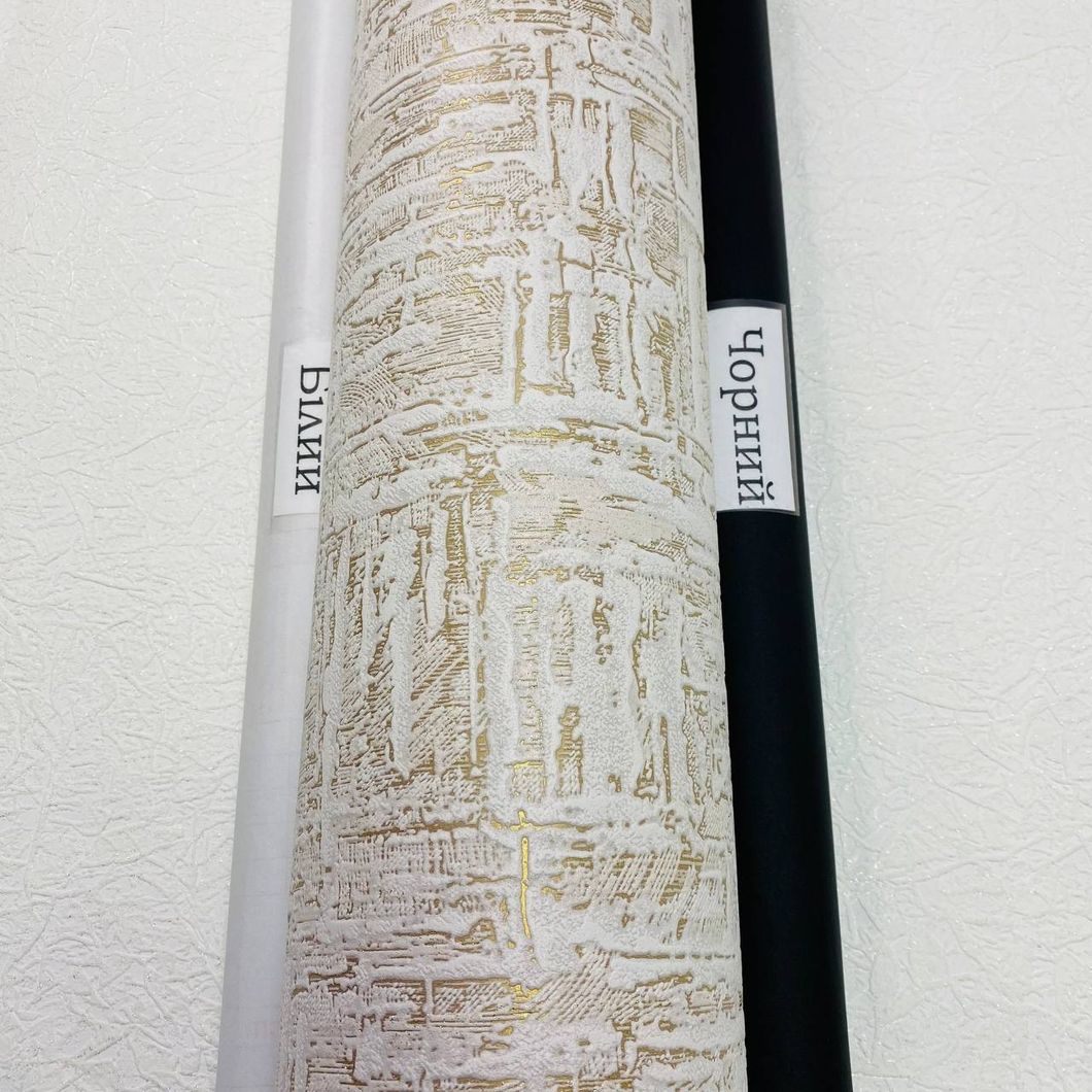 Шпалери вінілові на паперовій основі Слов'янські шпалери Comfort + В40,4 Шода золотистий 0,53 х 15м (5657-02)