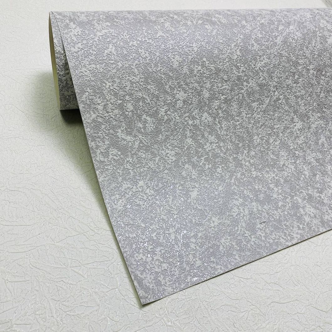 Шпалери вінілові на паперовій основі сірі Слов'янські шпалери Овен2 Comfort + B40.4 0,53 х 15,00м (5819-10)