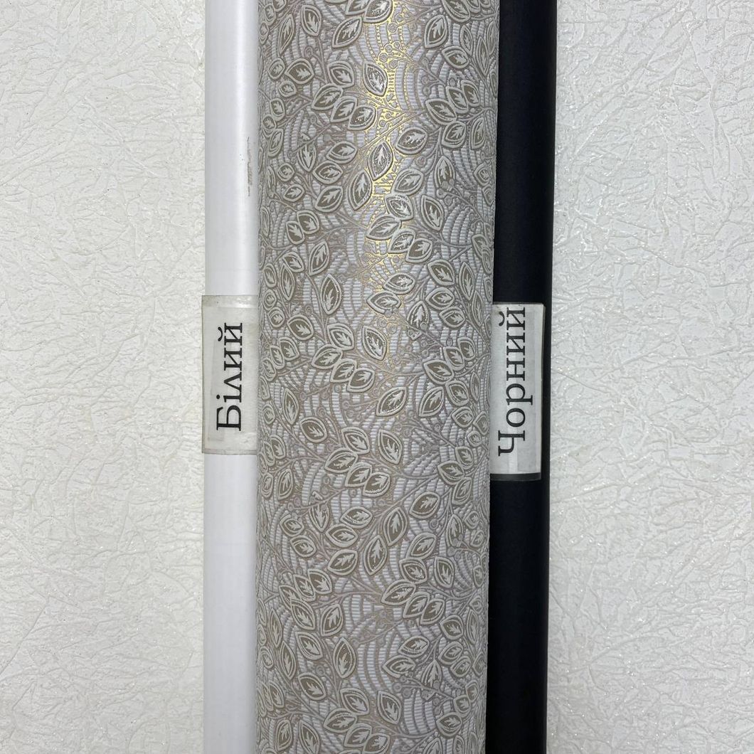 Шпалери вінілові на паперовій основі Коричневі Слов'янські шпалери Comfort В58,4 Айрін 0,53м х 10,05м (9418-12)