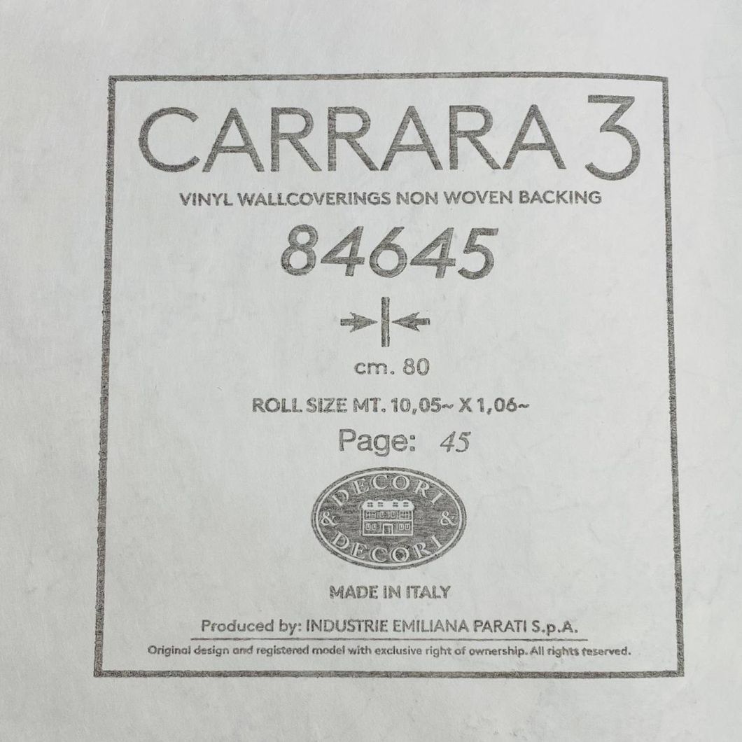 Обои виниловые на флизелиновой основе Emiliana Parati Carrara бежевый 1,06 х 10,05м (84645)